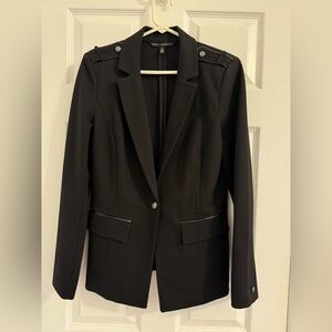 White House Black Market Black Blazer Jacket with Buttons